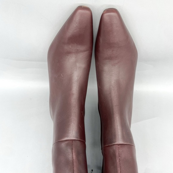 Sam Edelman Womens 8.5M Sylvia Knee High Boots Brown Leather Heels Tall Boho - Picture 9 of 13